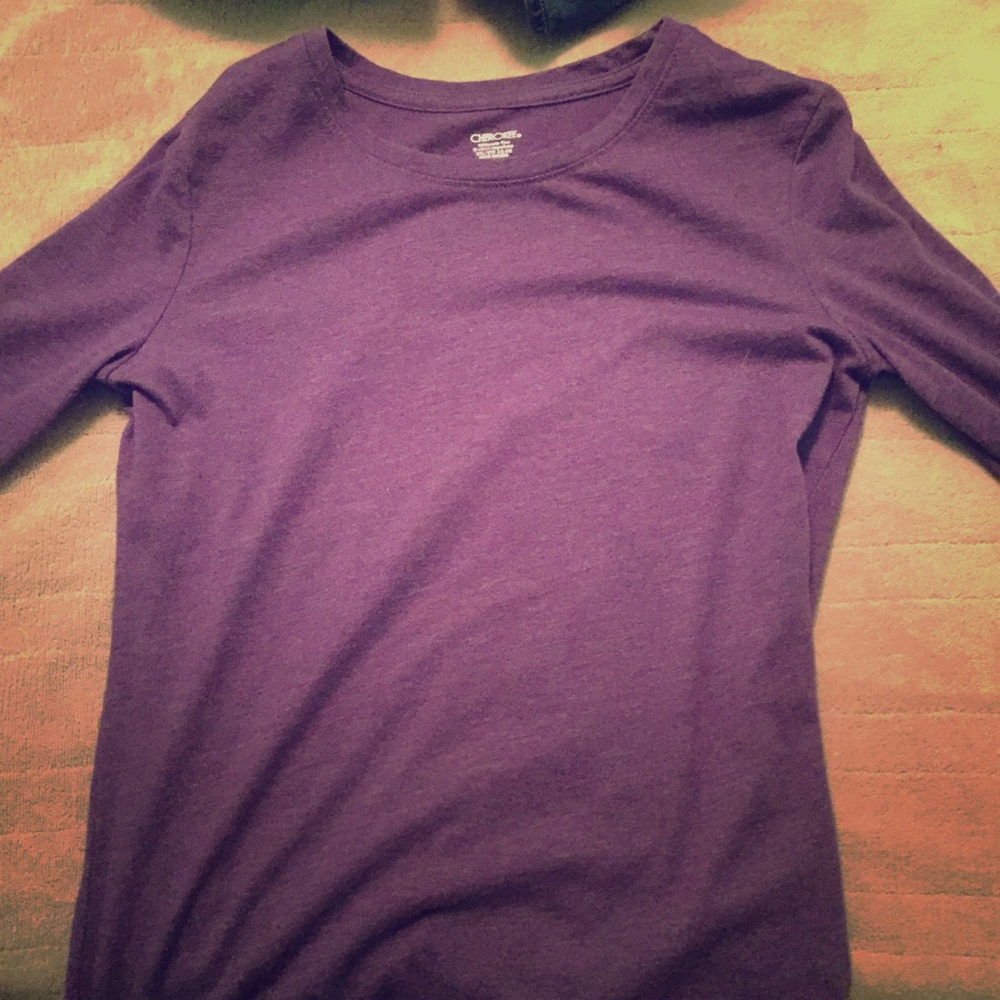 Long sleeve purple shirt